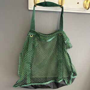 Green Fish Net Bag Market Shopping Tote Casual Travel Beach